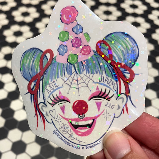 Sparkly Clown Lady