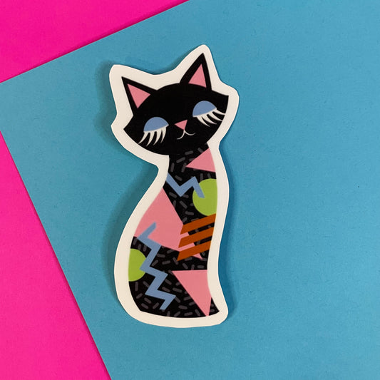 80s Cat Sticker