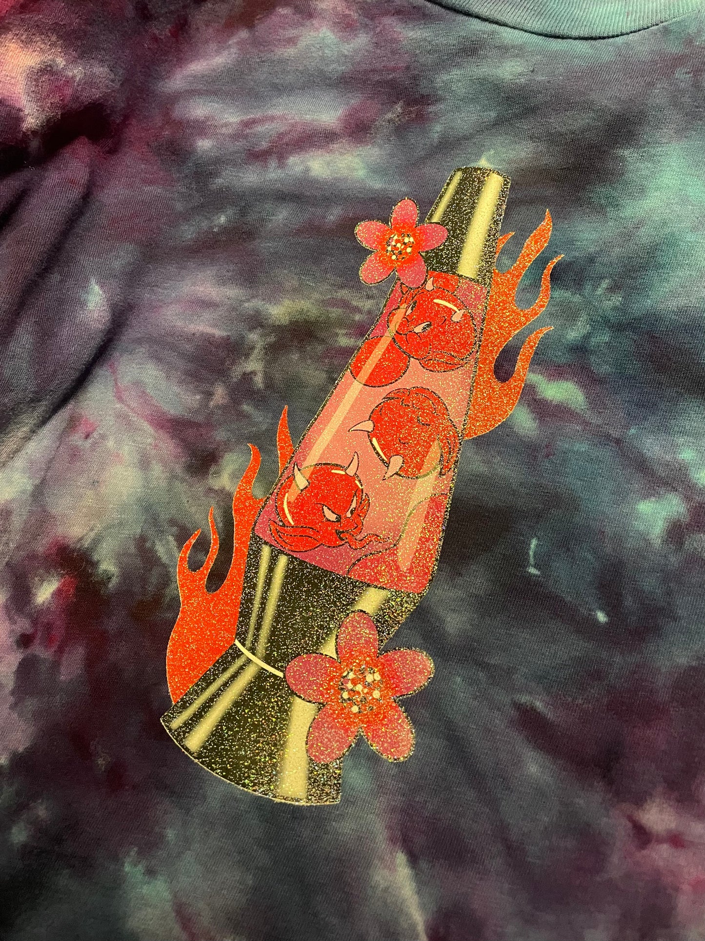 Hot Stuff Lava Lamp Crop Top XL